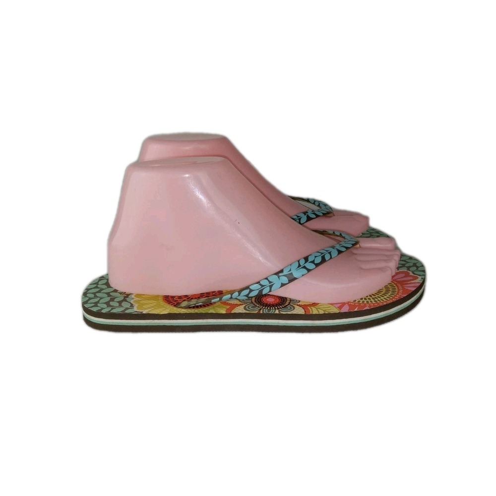 Vera Bradley Women's Thong Floral Slip On  Flip Flop Sandals size 7-8